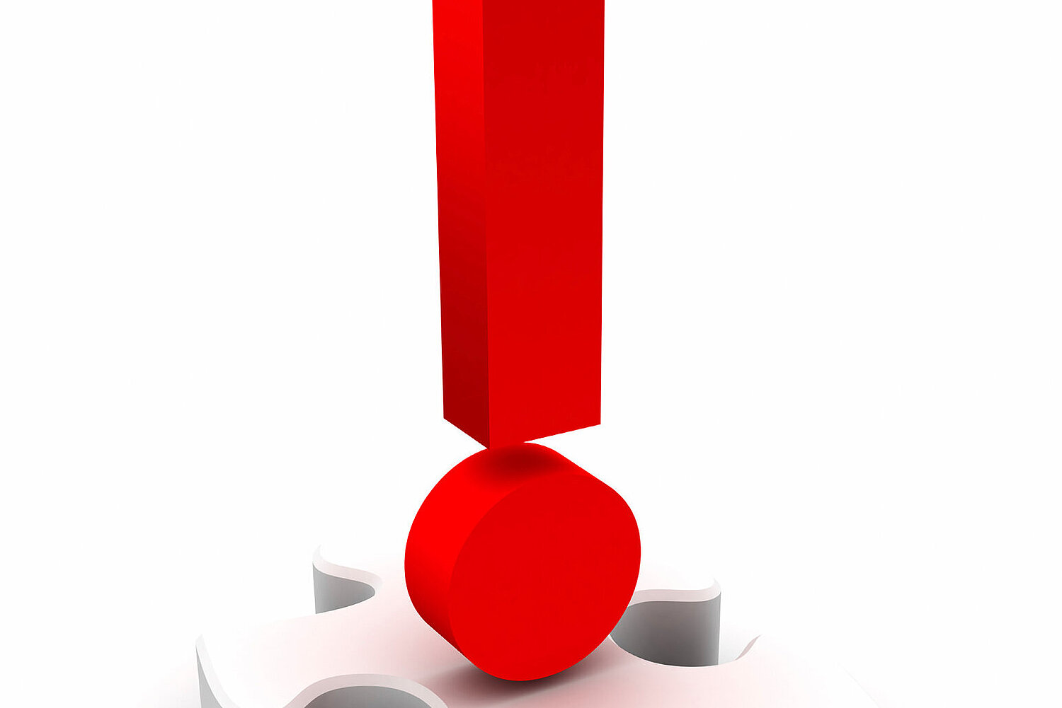 Foto rotes Rufzeichen