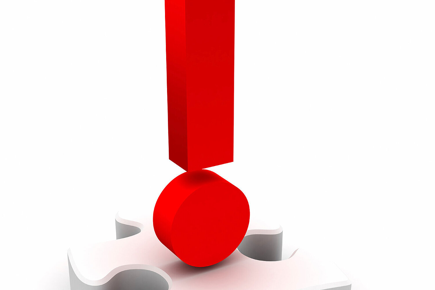 Foto rotes Rufzeichen